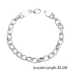 925 Sterling Silver Classy Hollow Chain Bracelet for Men