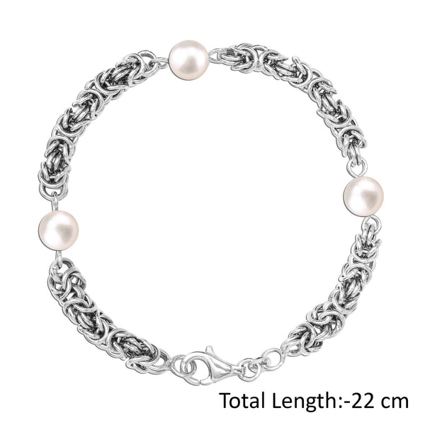 925 Sterling Silver Chain Bracelet for Teen Women