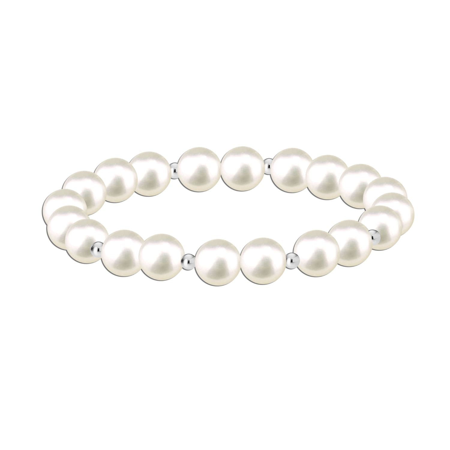 925 Sterling Silver Stretch Bracelet for Teen Women