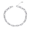 925 Sterling Silver Open Link Chain Bracelet for Men and Boys