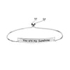 925 Sterling Silver Jewellery You are my Sunshine Sliding Bolo Bracelet for Teen Women