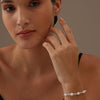 925 Sterling Silver Pearl Sliding Bolo Bracelet for Teen and Women