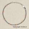 925 Sterling Silver Designer Diamond Cut Bead Bracelet for Women and Girls 19 CM