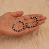 925 Sterling Silver Black Beads Nazariya Bracelet for Kids