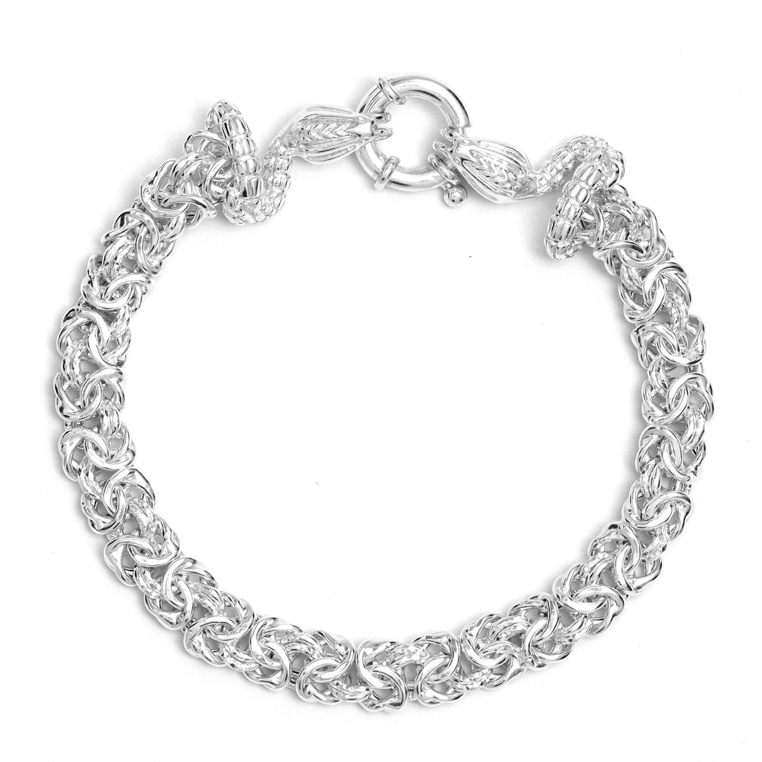 925 Sterling Silver Snake Chain Bracelet for Men