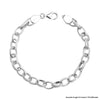 925 Sterling Silver Classy Hollow Chain Bracelet for Men and Boys