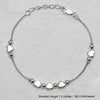 925 Sterling Silver Designer Heart Tennis Bracelet for Women and Girls