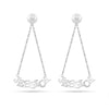 Personalised 925 Sterling Silver Name Dangler Earrings for Teen Women