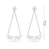 Personalised 925 Sterling Silver Name Dangler Earrings for Teen Women