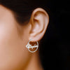 Personalised 925 Sterling Silver Heart Name ClickTop Hoop Earrings for Teen Women