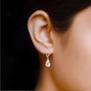 Personalised 925 Sterling Silver Engraved Initial Heart Earrings for Teen Women