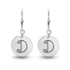 Personalised 925 Sterling Silver Monogram Initial Earrings for Teen Women