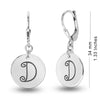 Personalised 925 Sterling Silver Monogram Initial Earrings for Teen Women