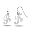 Personalised 925 Sterling Silver Initial Alphabet Ear Earrings for Teen Women