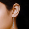 Personalised 925 Sterling Silver Name Threader Earrings for Teen Women