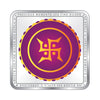 BIS Hallmarked Akshaya Tritiya Square Silver Coin 999 Pure