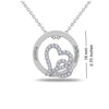 Personalised 925 Sterling Silver Couple Message Necklace for Teen Women