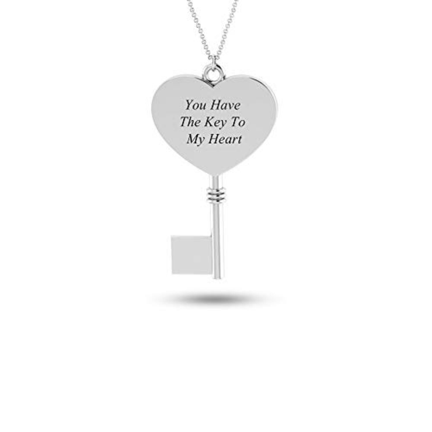 Personalised 925 Sterling Silver Pendant Name Message Necklace for Teen Women