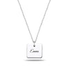 Personalised 925 Sterling Silver Charm Name Necklace for Teen Women
