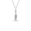 Personalised 925 Sterling Silver Actual Fingerprint Memorial Pendant Necklace for Men and Women