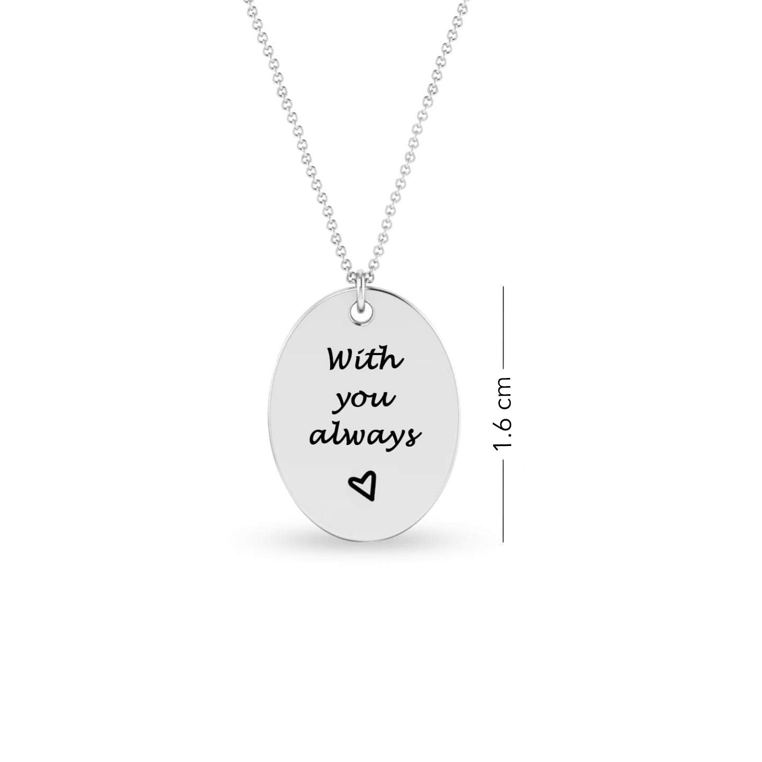 Personalised 925 Sterling Silver Actual Fingerprint Memorial Pendant Necklace for Men and Women