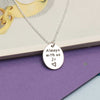 Personalised 925 Sterling Silver Actual Fingerprint Memorial Pendant Necklace for Men and Women