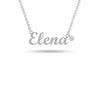 Personalised 925 Sterling Silver Name Plate Birthstone Necklace with Personalised Photo & Message Box for Teen Women