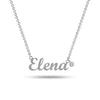 Personalised 925 Sterling Silver Name Plate Birthstone Necklace with Personalised Photo & Message Box for Teen Women