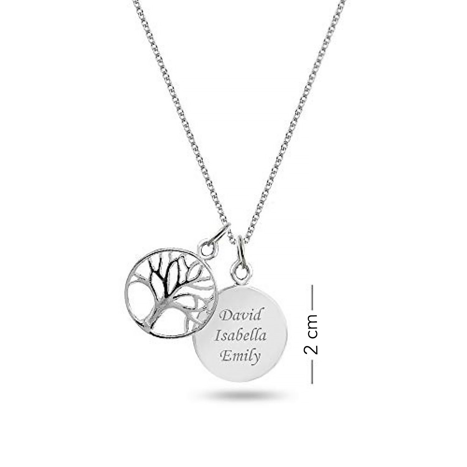 Personalised 925 Sterling Silver Message Necklace for Teen Women