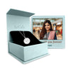 Personalised 925 Sterling Silver Engraved Inspirational Message Heart Necklace with Personalised Photo & Message BOX for Women