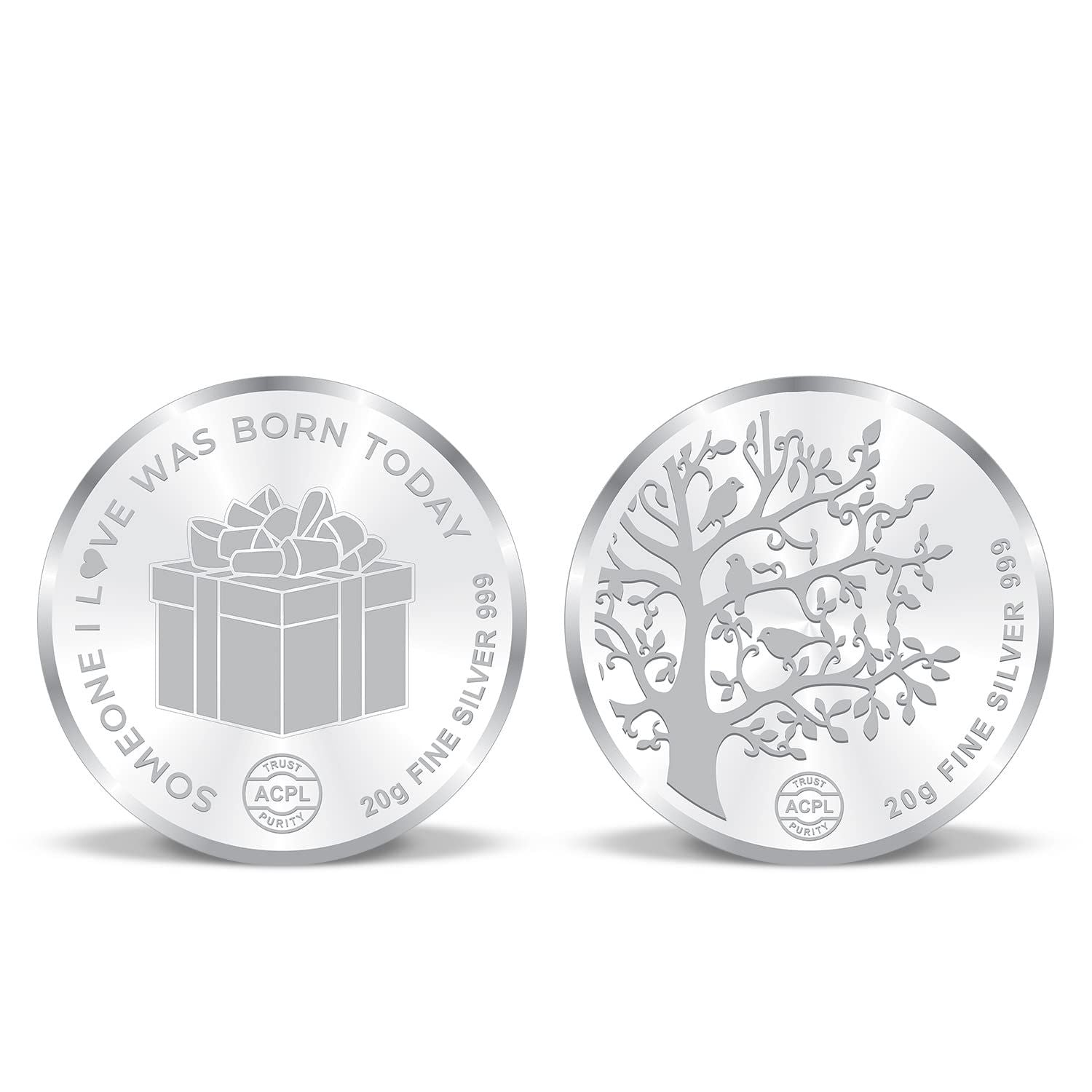 BIS Hallmarked Happy Birthday Celebration Ceremony Gift 999 Pure Silver Coin