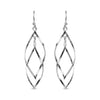 925 Sterling Silver Classic Linear Loops Design Earrings for Teen Women