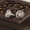 925 Sterling Silver Italian Openwork Swirl Stud Earrings for Women Teen