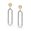 925 Sterling Silver Simulated Pearl Drop Dangle Earrings for Women