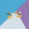 925 Sterling Silver Shell Freshwater Pearl Stud Earring for Women