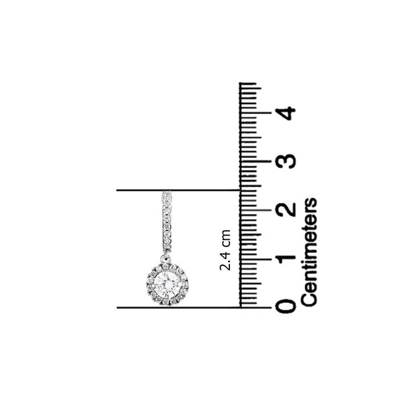 925 Sterling Silver Cubic Zirconia Hypoallergenic Drizzle Drop Dangle Earrings for Women