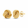 925 Sterling Silver Love Knot Stud Earrings for Women 8 MM