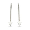 925 Sterling Silver Star Drop Threader Earrings for Teen Women