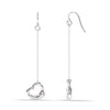 925 Sterling Silver Open Heart Drop Earrings for Women & Girls