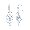 925 Sterling Silver Infinity Knot Drop Dangle Earrings for Women Teen