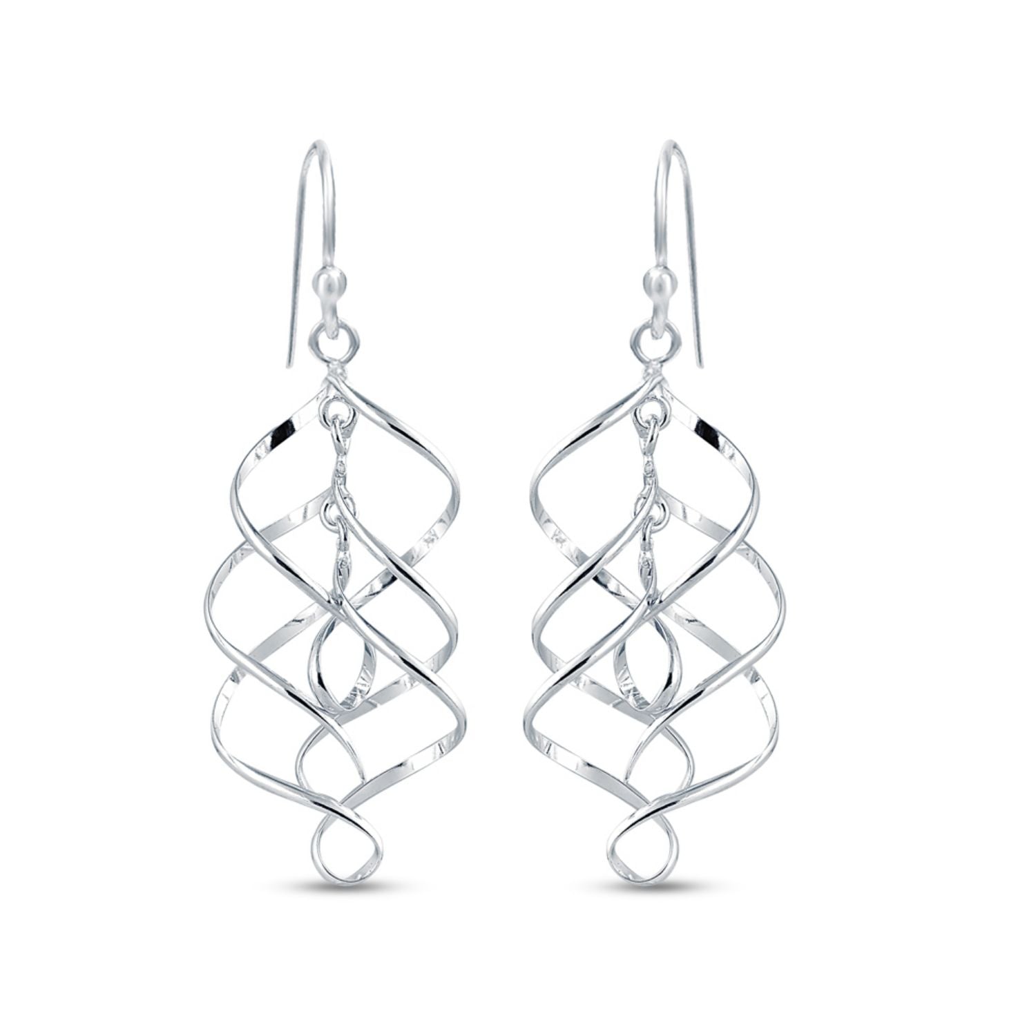 925 Sterling Silver Infinity Knot Drop Dangle Earrings for Women Teen