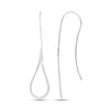 925 Sterling Silver Jewellery Threader Wire Light-Weight Drop Shape Dangle Earrings for Women