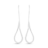 925 Sterling Silver Jewellery Threader Wire Light-Weight Drop Shape Dangle Earrings for Women