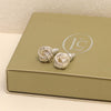 925 Sterling Silver Jewellery Lightweight Italian Design Love Knot Small Interlaced Stud Earrings for Women