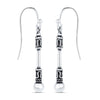 925 Sterling Silver Antique Drop Earrings for Teen Women