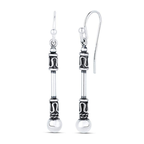 925 Sterling Silver Antique Drop Earrings for Teen Women