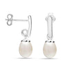 925 Sterling Silver Freshwater Pearl Statement Handmade Dangle Drop Earrings for Women