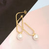 925 Sterling Silver Gold-Plated Pearl Drop Dangle Earring for Women