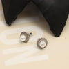 925 Sterling Silver Twist Cubic Zirconia Pearl Micro Pave Stud Earrings for Women Teen