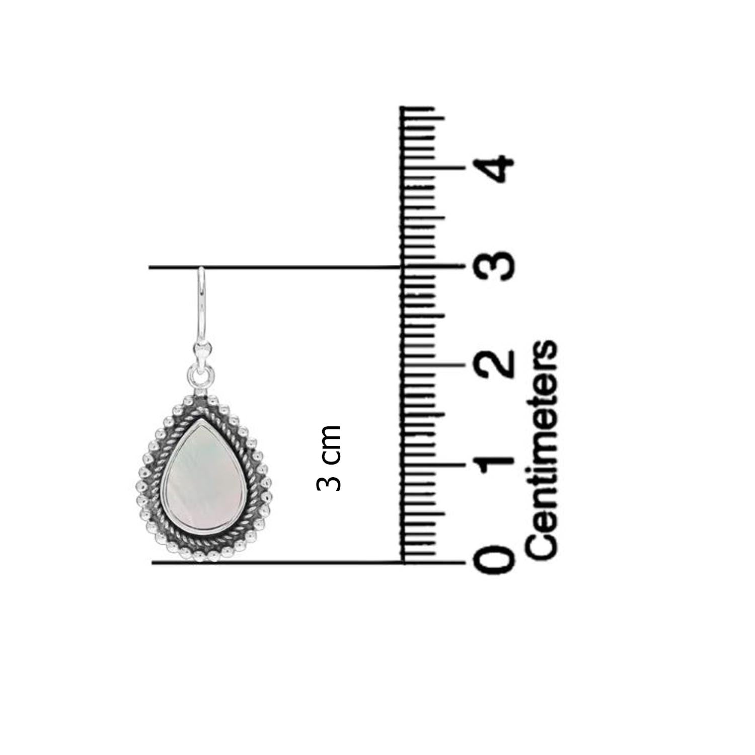 925 Sterling Silver Antique Mother of Pearl Drop Earrings for Women Teen